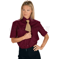 ISACCO CAMICIA UNISEX M/M BORDEAUX 65% POLYESTER  35% COTTON