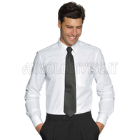 ISACCO CAMICIA UOMO CARTAGENA SLIM BIANCO 65% POLYESTER  35% COTTON
