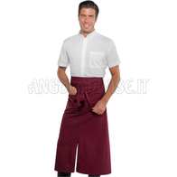 ISACCO GREMBIULE MIKONOS BORDEAUX 65% POLYESTER  35% COTTON