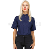 ISACCO CAMICIA UNISEX DUBLINO M/M BLU 65% POLYESTER  35% COTTON