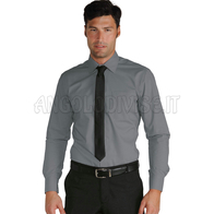 ISACCO CAMICIA UOMO CARTAGENA SLIM GRIGIO 65% POLYESTER  35% COTTON