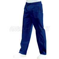 ISACCO PANTALONE C/ELASTICO BLU 65% POLYESTER  35% COTTON