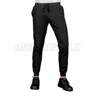 ISACCO PANTA OLIMPIA UNISEX JERSEY NERO 97% COTTON  3% SPANDEX