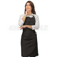 ISACCO GREMBIULE CHAMPAGNE NERO 65% POLYESTER  35% COTTON