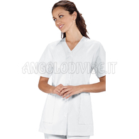 ISACCO CASACCA LUBECCA BIANCO 65% POLYESTER  35% COTTON