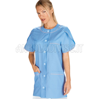 ISACCO CASACCA ALBERVILLE AZZURRO 5XL 65% POLYESTER  35% COTTON