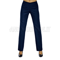 ISACCO PANTALONE TRENDY FRESCO LANA BLU 100% WOOL (LANA)
