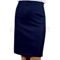 ISACCO GONNA LOSANNA STRETCH LANA BLU 54% POLYESTER 44% WOOL (LANA) 2% SPANDEX