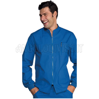 ISACCO CASACCA SAMARCANDA POLSI IN MAGLIA AZZURRO 100 % COTTON