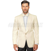 ISACCO GIACCA SCIALLE MONOPETTO CREME 100 % POLYESTER