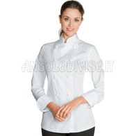 ISACCO GIACCA LADY SATIN BIANCO 100% COTTON  SATIN  NO STIRO