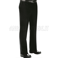ISACCO PANTALONE UOMO S/PINCES FODER. FRESCO LANA NERO 100% WOOL (LANA)