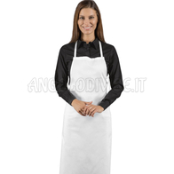 ISACCO GREMBIULE PETTORINA S/TASCA BIANCO 100 % COTTON