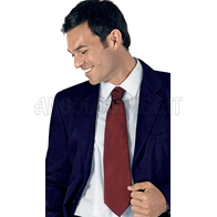 ISACCO CRAVATTA PUNTO SPILLO BORDEAUX 100% PURA SETA