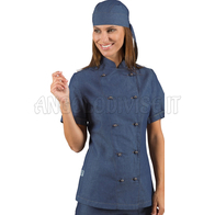 ISACCO GIACCA LADYCHEF  M/M JEANS 100 % COTTON