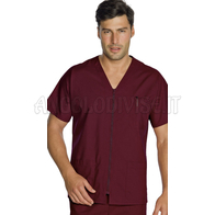 ISACCO CASACCA MILANO BORDEAUX 65% POLYESTER  35% COTTON