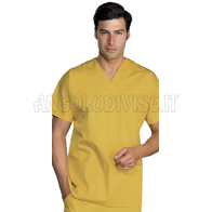 ISACCO CASACCA COLLO A V SOLE UNISEX 65% POLYESTER  35% COTTON