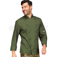 ISACCO GIACCA CUOCO MILITARE 65% POLYESTER  35% COTTON