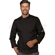 ISACCO GIACCA BILBAO NERO 65% POLYESTER  35% COTTON