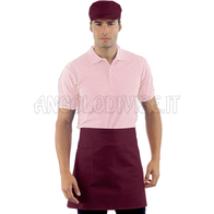 ISACCO GREMBIULE VITA CM 70X46 C/TASCA BORDEAUX 65% POLYESTER  35% COTTON