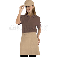 ISACCO GREMBIULE VITA CM 70X46 C/TASCA BISCOTTO 65% POLYESTER  35% COTTON