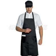 ISACCO GREMBIULE PETTORINA 70X90 NERO 65% POLYESTER  35% COTTON