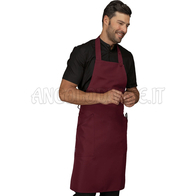 ISACCO GREMBIULE CHAMPAGNE BORDEAUX 100 % POLYESTER