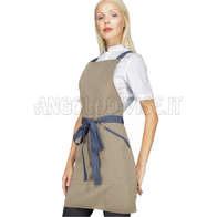 ISACCO GREMBIULE OXFORD NATURAL 100 % POLYESTER