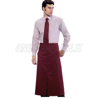 ISACCO GREMBIULE VERSAILLES CON SPACCO BORDEAUX 100 % POLYESTER