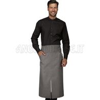ISACCO GREMBIULE VERSAILLES CON SPACCO SMOKE 100 % POLYESTER