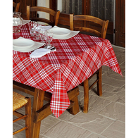ISACCO Tovaglia TARTAN ANTIMACCHIA  116 x 116 cm COLORE 437