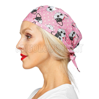 ISACCO BANDANA AVANA PINK DOG 100 % COTTON