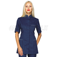 ISACCO CASACCA ANTIGUA M/M BLU + CODINO GRIGIO 65% POLYESTER  35% COTTON