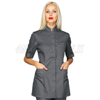 ISACCO CASACCA ANTIGUA M/M GRIGIO + CODINO GRIGIO 65% POLYESTER  35% COTTON