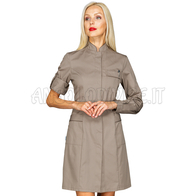 ISACCO CAMICE VENEZIA TORTORA + CODINO FANGO 65% POLYESTER  35% COTTON