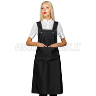 ISACCO GREMBIULE NAGANO NERO 65% POLYESTER  35% COTTON