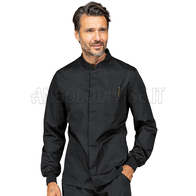 ISACCO CASACCA CORFU' POLSI IN MAGLIA NERO 65% POLYESTER  35% COTTON