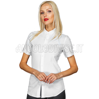 ISACCO CAMICIA PORTORICO UNISEX M/M BIANCO 97% COTTON  3% SPANDEX