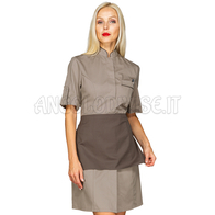 ISACCO GREMBIULE KIEV FANGO 65% POLYESTER  35% COTTON