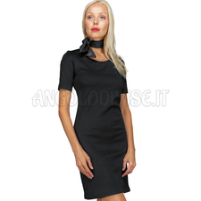 ISACCO ABITINO SIDNEY JERSEY M/M MILANO NERO 96% POLYESTER 4% SPANDEX
