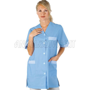 ISACCO CASACCA DACCA AZZURRO 65% POLYESTER  35% COTTON