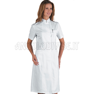 ISACCO CAMICE PONZA M/M BIANCO 100 % COTTON