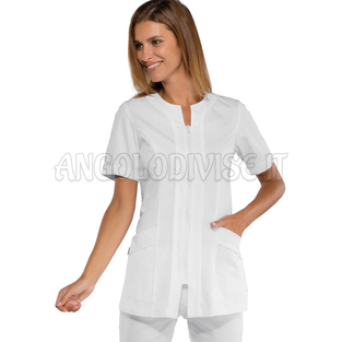 ISACCO CASACCA ARUBA M/M BIANCO 65% POLYESTER  35% COTTON