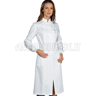 ISACCO CAMICE PONZA POLSI IN MAGLIA BIANCO 100 % COTTON