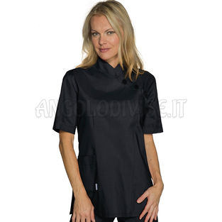 ISACCO CASACCA TAIPEI M/M NERO 65% POLYESTER  35% COTTON