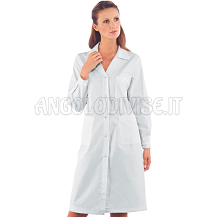 ISACCO CAMICE DONNA ANTIACIDO BIANCO 65% POLYESTER  35% COTTON