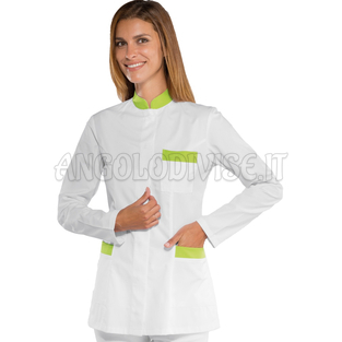 ISACCO CASACCA COSTA RICA BIANCO+ MELA 65% POLYESTER  35% COTTON