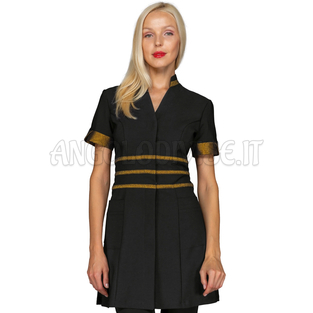 ISACCO CASACCA CHEYENNE BOHEME NERO+LUREX GOLD 100% POLYESTER BOHÉME