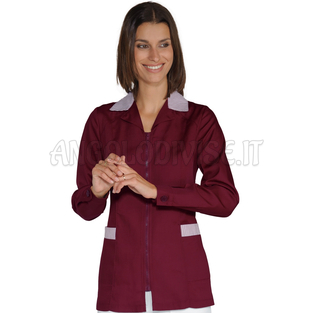 ISACCO CASACCA BARCELLONA BORDEAUX + RIGA BORDEAUX 65% POLYESTER  35% COTTON