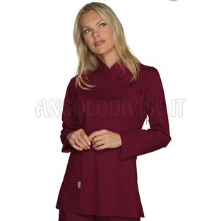 ISACCO CASACCA TAIPEI BORDEAUX 65% POLYESTER  35% COTTON